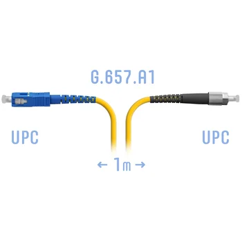 Патчкорд оптический FC/UPC-SC/UPC SM G.657.A1 1 метр