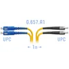 Патчкорд оптический FC/UPC-SC/UPC SM G.657.A1 Duplex 1 метр Патчкорд оптический FC/UPC-SC/UPC SM G.657.A1 Duplex 1 метр