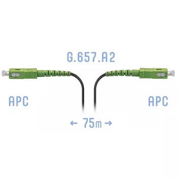 Патчкорд оптический FTTH SC/APC, кабель 604-02-01, 75 метров Патчкорд оптический FTTH SC/APC, кабель 604-02-01, 75 метров