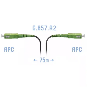 Патчкорд оптический FTTH SC/APC, кабель 604-04-01, 75 метров Патчкорд оптический FTTH SC/APC, кабель 604-04-01, 75 метров