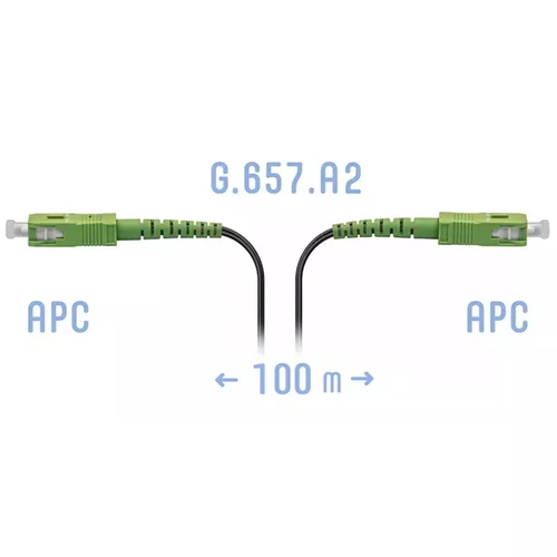 Патчкорд оптический FTTH SC/APC, кабель 604-05-01, 100 метров Патчкорд оптический FTTH SC/APC, кабель 604-05-01, 100 метров