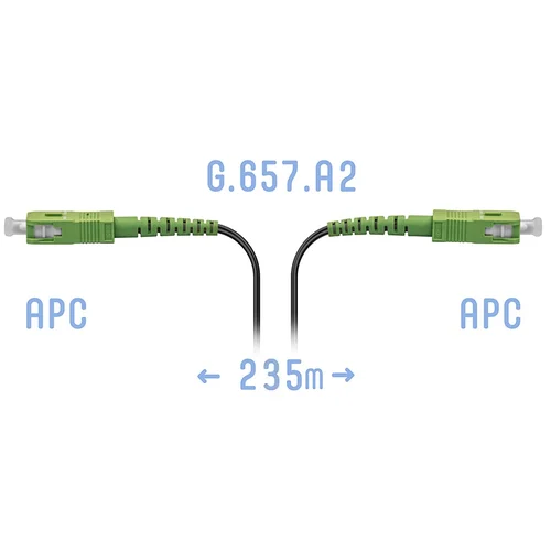 Патчкорд оптический FTTH SC/APC, кабель 604-06-01, 235 метров