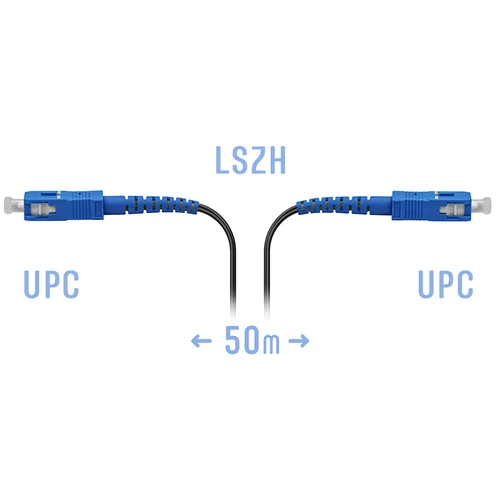Патчкорд оптический FTTH SC/UPC, кабель 604-03-01, 50 метров
