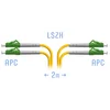 Патчкорд оптический LC/APC SM Duplex 2 метра