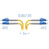 Патчкорд оптический LC/UPC SM G.657.A1 Duplex 5 метров Патчкорд оптический LC/UPC SM G.657.A1 Duplex 5 метров