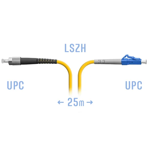 Патчкорд оптический LC/UPC-FC/UPC SM 25метров Патчкорд оптический LC/UPC-FC/UPC SM 25метров