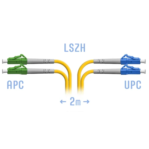 Патчкорд оптический LC/UPC-LC/APC SM Duplex 2метра Патчкорд оптический LC/UPC-LC/APC SM Duplex 2метра