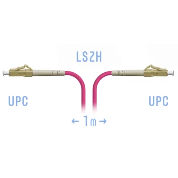 Патчкорд оптический LC/UPC-LC/UPC MM (OM4) 1 метр Патчкорд оптический LC/UPC-LC/UPC MM (OM4) 1 метр