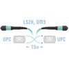 Патчкорд оптический MPO/UPC FF MM, 15 метров (Cross) Патчкорд оптический MPO/UPC FF MM, 15 метров (Cross)