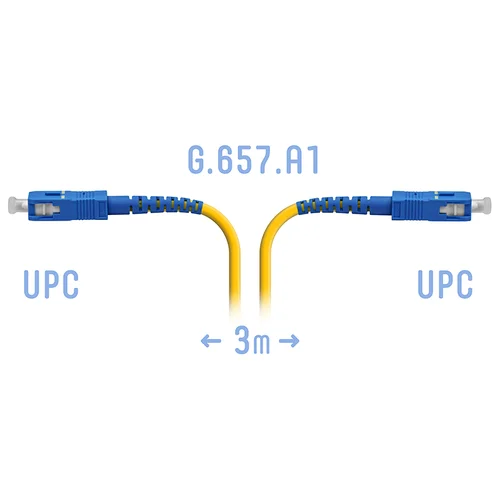 Патчкорд оптический SNR-PC-SC/UPC-A - 3 метра