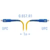 Патчкорд оптический SC/UPC SM G.657.A1 1 метр Патчкорд оптический SC/UPC SM G.657.A1 1 метр