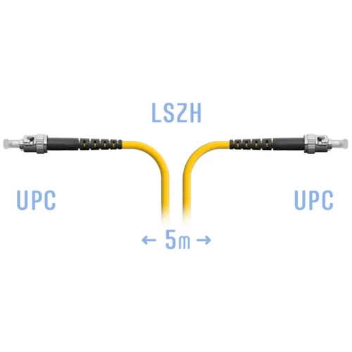 Патчкорд оптический ST/UPC SM 5метров
