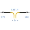 Патчкорд оптический ST/UPC SM G.657.A1 1 метр Патчкорд оптический ST/UPC SM G.657.A1 1 метр