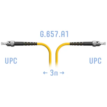 Патчкорд оптический ST/UPC SM G.657.A1 3 метра Патчкорд оптический ST/UPC SM G.657.A1 3 метра