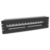 Панель 19" с DIN-рейкой 3U (черный) Панель 19" с DIN-рейкой 3U (черный)