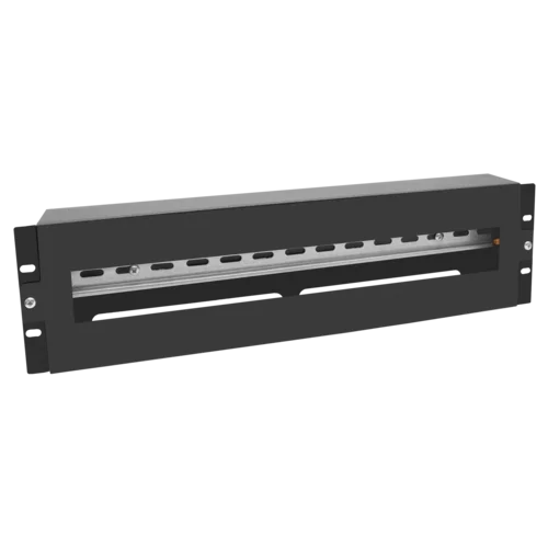Панель 19" с DIN-рейкой 3U (черный) Панель 19" с DIN-рейкой 3U (черный)