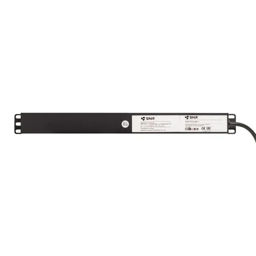 Блок электрических розеток на 8 гнезд IEC320 C13, шнур питания 1,8 м с вилкой Schuko