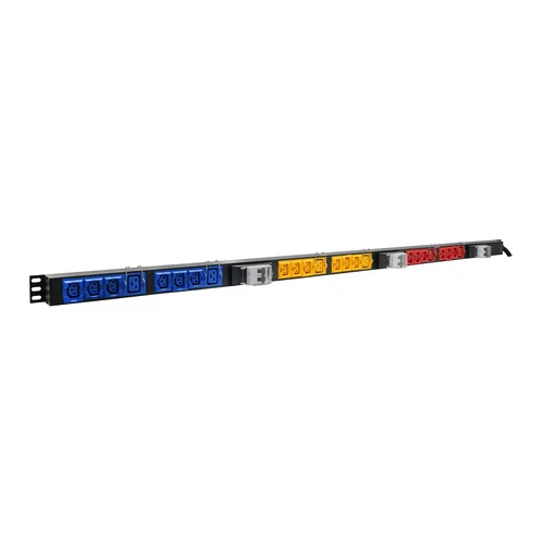 Блок электрических розеток на 18хIEC320 C13 и 6хIEC320 C19, шнур питания 3 м 5x6мм2 с вилкой IEC 60309 32A 3P+N+E (IP44) 1682.5х50.0х44.4мм Блок электрических розеток на 18хIEC320 C13 и 6хIEC320 C19, шнур питания 3 м 5x6мм2 с вилкой IEC 60309 32A 3P+N+E (IP44) 1682.5х50.0х44.4мм