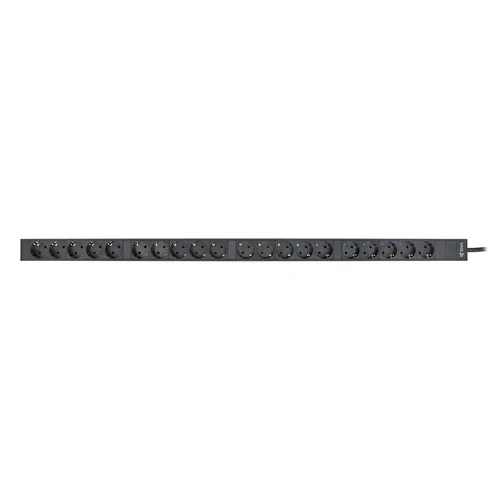 Блок электрических розеток на 20 гнезд Schuko, шнур питания 3 м 3x6мм2 с вилкой IEC 60309 16A 2P＋E (IP44) 1060.0х50.0х44.4мм