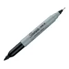 Перманентный маркер с двойным наконечником Sharpie черного цвета Перманентный маркер с двойным наконечником Sharpie черного цвета