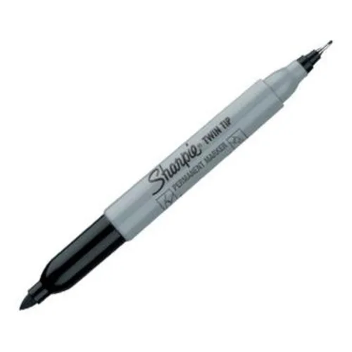 Перманентный маркер с двойным наконечником Sharpie черного цвета
