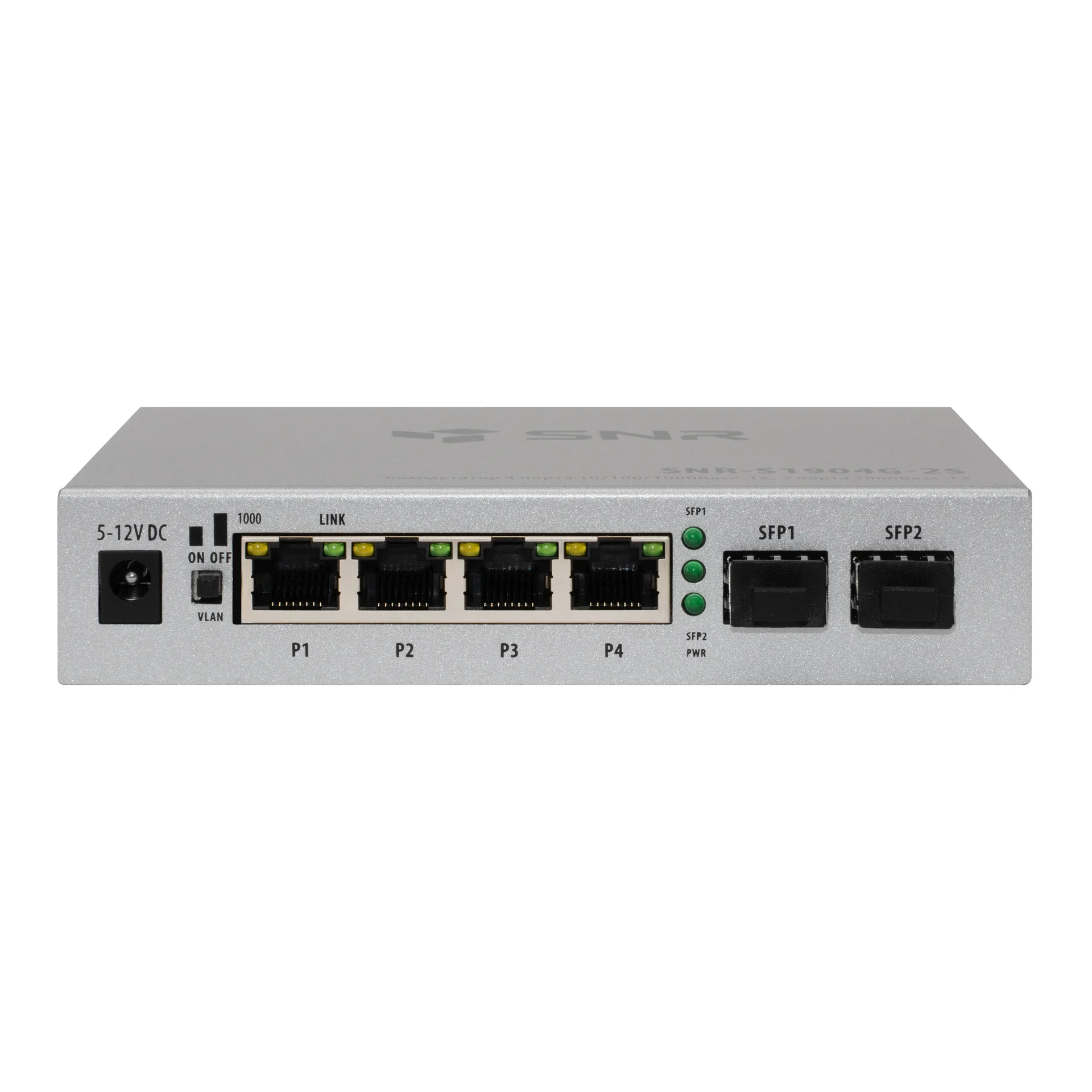 Неуправляемый коммутатор SNR-S1904G-2S Неуправляемый коммутатор SNR-S1904G-2S