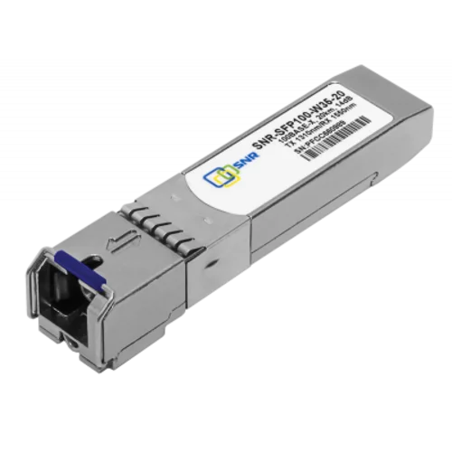 Модуль SFP WDM, дальность до 20км (14dB), 1310нм, 100Mb, бывший в употреблении.