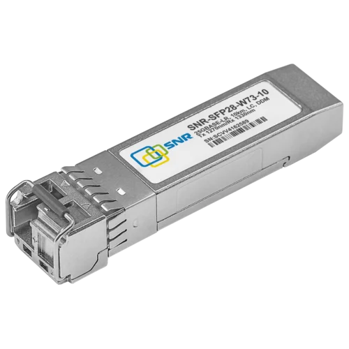 Модуль SFP28 WDM, 25GBASE, разъем LC, дальность до 10км, 1270нм Модуль SFP28 WDM, 25GBASE, разъем LC, дальность до 10км, 1270нм