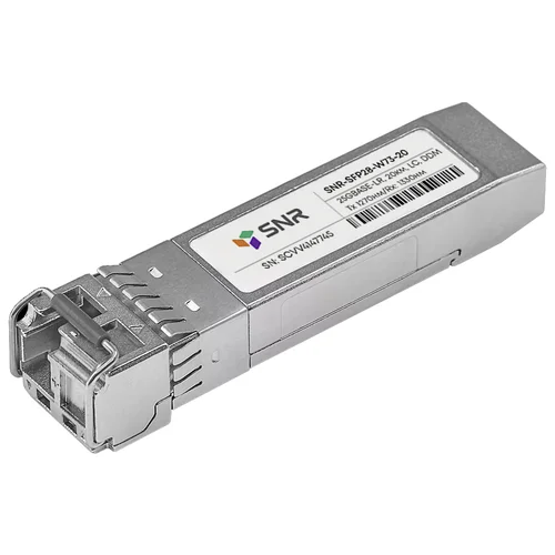 Модуль SFP28 WDM, 25GBASE, разъем LC, дальность до 20км, 1270нм Модуль SFP28 WDM, 25GBASE, разъем LC, дальность до 20км, 1270нм