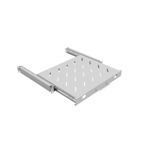 Полка выдвижная для шкафов глубиной 600мм, (глубина полки 350мм) распределенная нагрузка 20кг, цвет-серый (SNR-SHELF-06035-20GS)