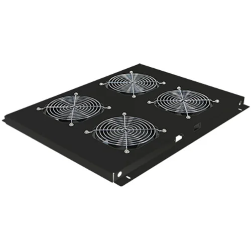 Блок вентиляторов для шкафов TFC глубиной 960мм, 4 вентилятора, черный