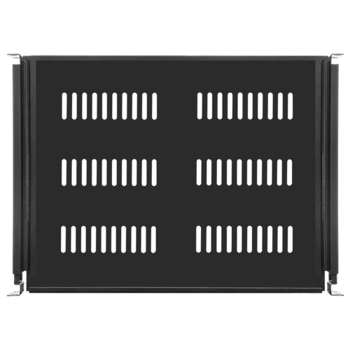 Полка выдвижная для шкафов 19" глубиной 960мм, черная (470*710*48)