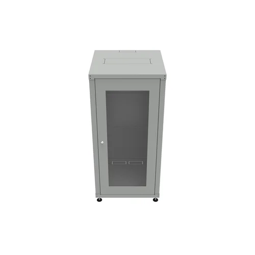Шкаф телекоммуникационный напольный 27U 600x600мм, серия TFC, укомплектованный (SNR-TFC-276060-GN-G-V1)
