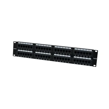 Коммутационная панель SNR, 19" неэкранированная, 2U, 48 портов, cat.5e, горизонтальная заделка