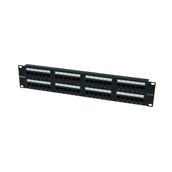 Коммутационная панель SNR, 19" неэкранированная, 2U, 48 портов, cat.6А, горизонтальная заделка