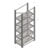 Аккумуляторный стеллаж 5 полок, 2498х686х1135мм (SNR-UPS-RACK-257012-5) Аккумуляторный стеллаж 5 полок, 2498х686х1135мм (SNR-UPS-RACK-257012-5)