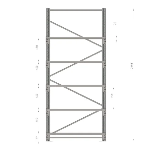 Аккумуляторный стеллаж 5 полок, 2498х686х1135мм (SNR-UPS-RACK-257012-5) Аккумуляторный стеллаж 5 полок, 2498х686х1135мм (SNR-UPS-RACK-257012-5)