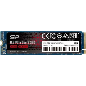 Накопитель SSD Silicon Power PCIe 3.0 x4 1TB SP01KGBP34UD8005 M-Series UD80 M.2 2280