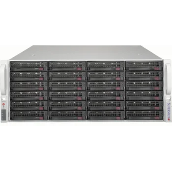 Платформа Supermicro 4U SSG-5049P-E1CTR36L, Один процессор Intel Xeon Scalabl, Intel C622, DDR4, 36x3.5"HDD, 2x2,5"HDD, SAS3 via LSI 3008, 2x10GBase-T