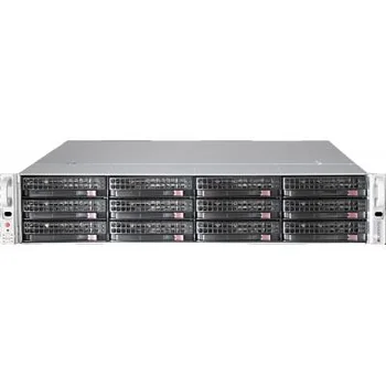 Платформа Supermicro 2U SSG-6029P-E1CR12T, Два процессора Intel Xeon Scalable, DDR4, 12x3.5" SAS/SATA HDD, 2x10GBase-T