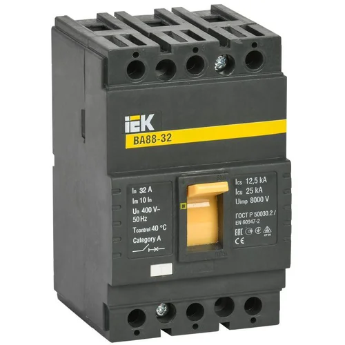 Выключатель автоматический 3п 32А 25кА ВА 88-32 IEK SVA10-3-0032