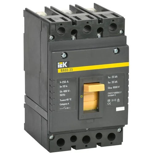 Выключатель автоматический 3п 250А 35кА ВА 88-35 IEK SVA30-3-0250