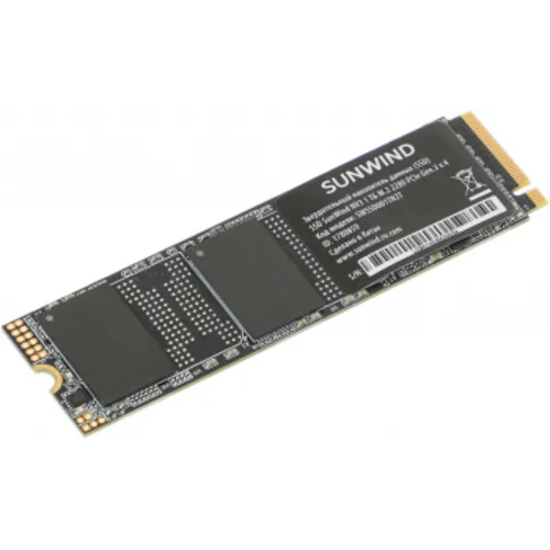 Накопитель SSD SunWind PCIe 3.0 x4 1TB SWSSD001TN3T NV3 M.2 2280