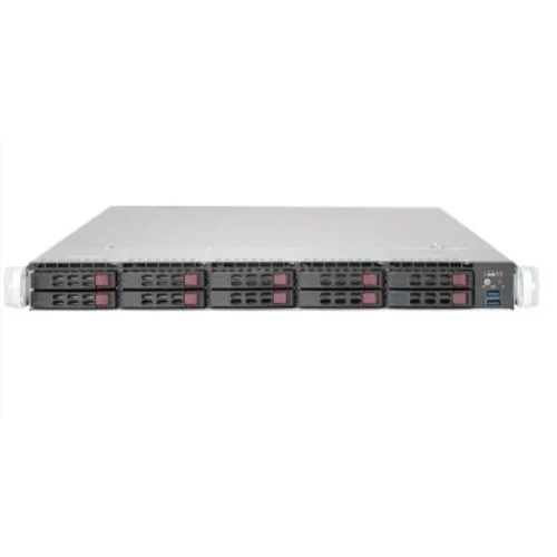 Платформа Supermicro 1U SYS-1019P-WTR, до одного процессора Intel Xeon Scalable, DDR4, 10x2,5" HDD SATA, 2x10GBase-T