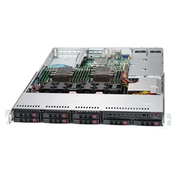 Платформа Supermicro 1U SYS-1029P-WTR, До двух процессоров Intel Xeon Scalable, DDR4, 8x2,5" HDD SATA, 2x1000Base-T