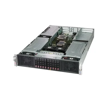 Платформа Supermicro 2U 2029GP-TR, до двух процессоров Intel Scalable, DDR4, 10x2,5" HDD SATA, до шести графических ускорителей