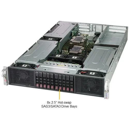 Платформа Supermicro 2U 2029GP-TR, до двух процессоров Intel Scalable, DDR4, 10x2,5" HDD SATA, 2 порта 1000Base-T, до шести графических ускорителей Платформа Supermicro 2U 2029GP-TR, до двух процессоров Intel Scalable, DDR4, 10x2,5" HDD SATA, 2 порта 1000Base-T, до шести графических ускорителей