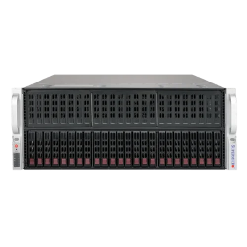 Платформа Supermicro 4U SYS-4029GP-TRT, до двух процессоров Intel Scalable, DDR4, 24x2,5" HDD SATA, до восьми графических ускорителей