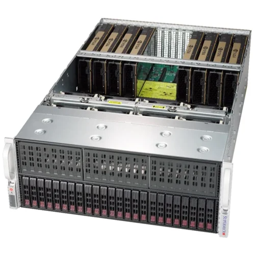 Платформа Supermicro 4U SYS-4029GP-TRT, до двух процессоров Intel Scalable, DDR4, 24x2,5" HDD SATA, до восьми графических ускорителей