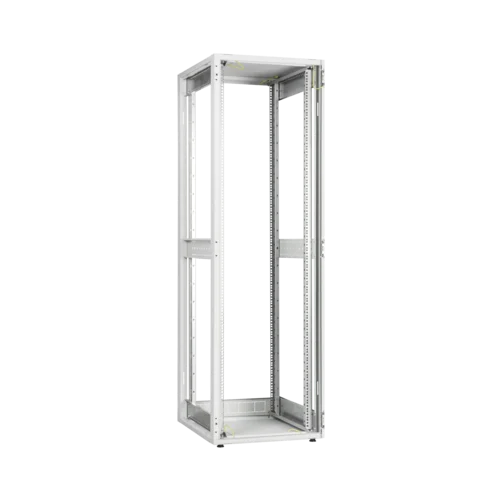 Напольный шкаф серии Lite 19", 24U, стеклянная дверь, Ш600хВ1167хГ800мм, в разобранном виде, серый